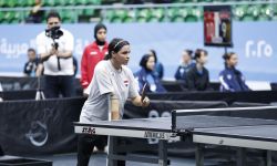 نجلة عماد تواصل تألقها في البطولة العربية لكرة الطاولة